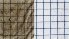 洗濯だけでは汚れが落ちない古いキッチンタオルをリフレッシュする方法：新しいアイデア