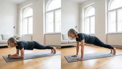 肘プランクと腕立て伏せ姿勢のプランク、どっちが効果的？